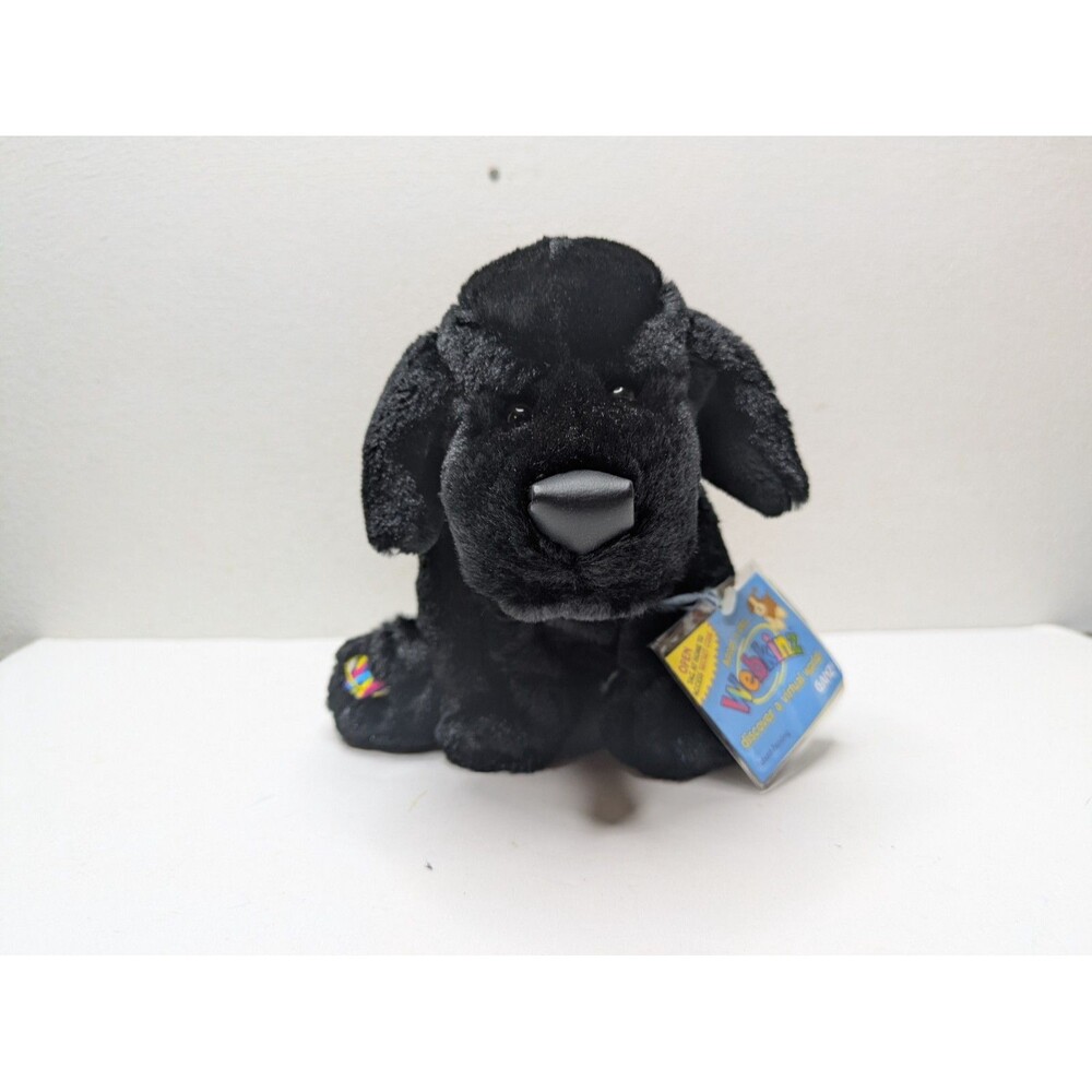 Ganz Webkinz Lil Kinz Black Lab Dog Plush Stuffed NEW With Code HM136